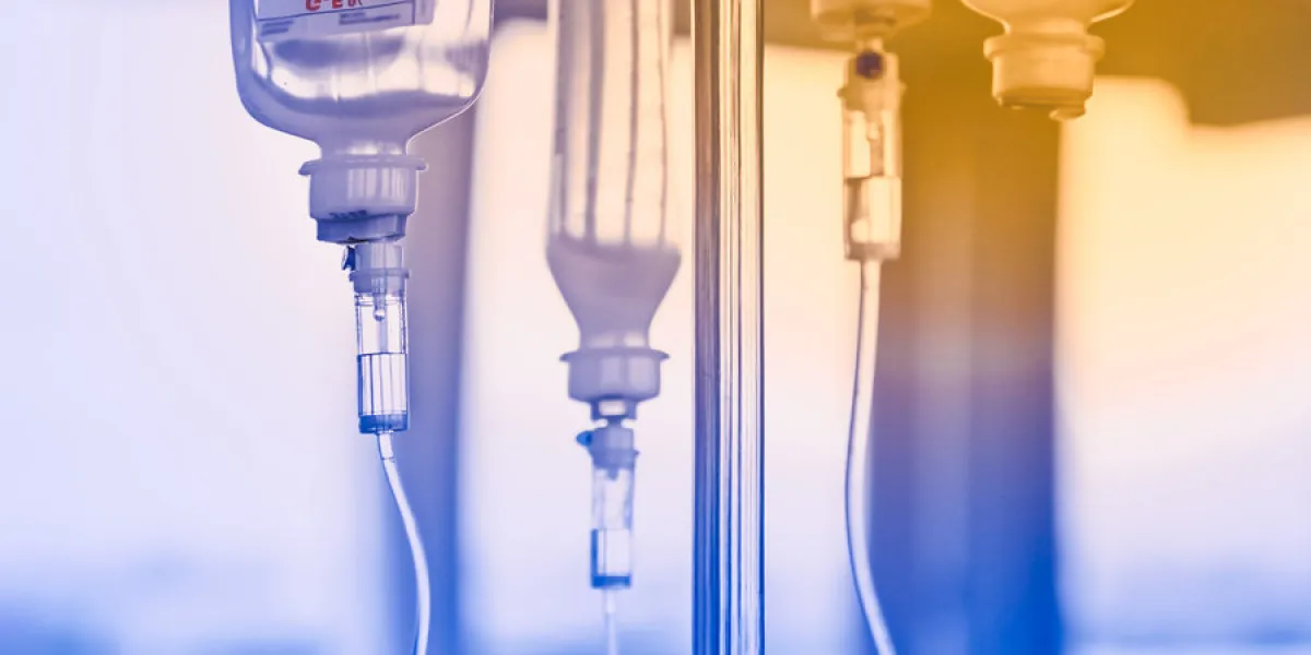slow intravenous drug administration system, hospital ward, soft focus slow intravenous drug administration system, hospital ward, soft focus