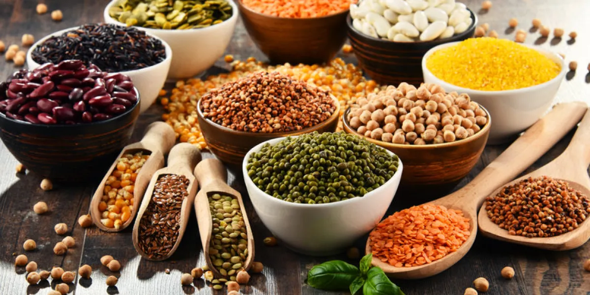 composition with variety of vegetarian food ingredients composition with variety of vegetarian food ingredients