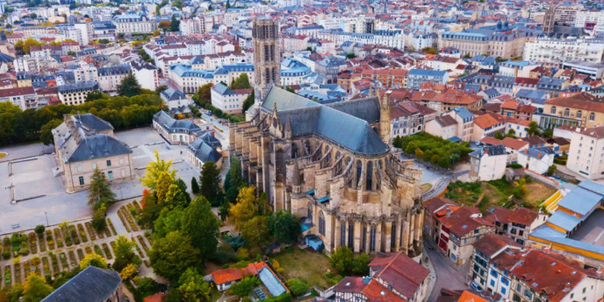 famous gothic cathedral in limoges city in france, europe