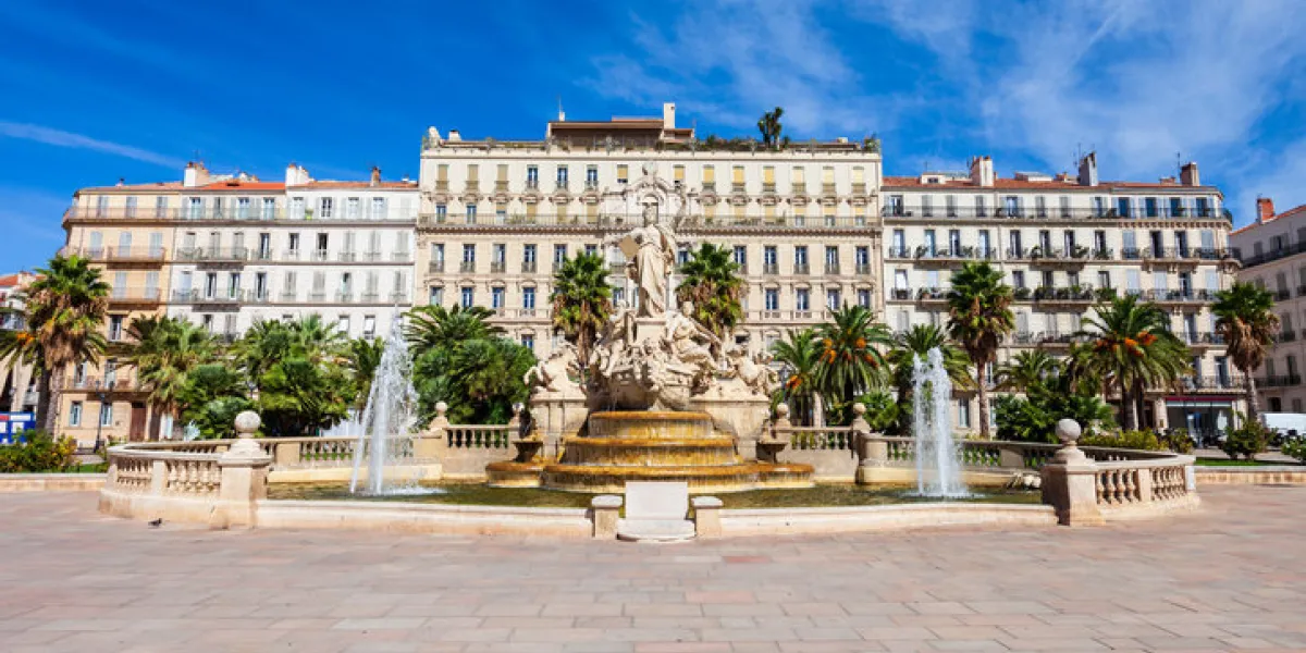 freedom square or place de la liberte in the centre of toulon city in france freedom square or place de la liberte in the centre of toulon city in france