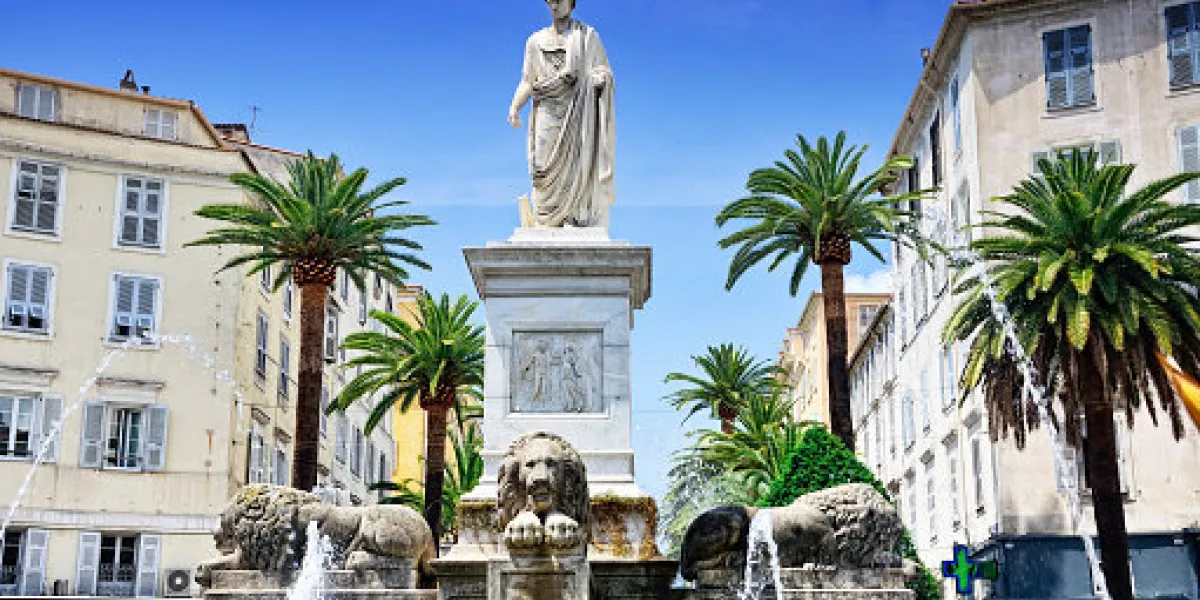 napoleon statue in ajaccio, corsica, france the statue was made in 1804 by francesco massimiliano labourer napoleon statue in ajaccio, corsica, france the statue was made in 1804 by francesco massimiliano labourer