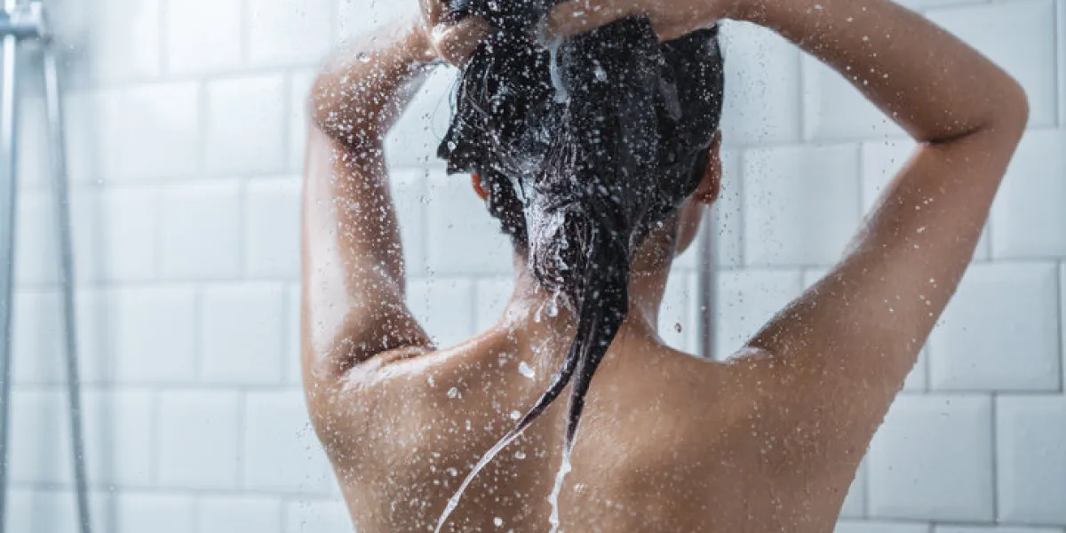 asian women bathing and she was bathing and washing hairshe is happy asian women bathing and she was bathing and washing hairshe is happy