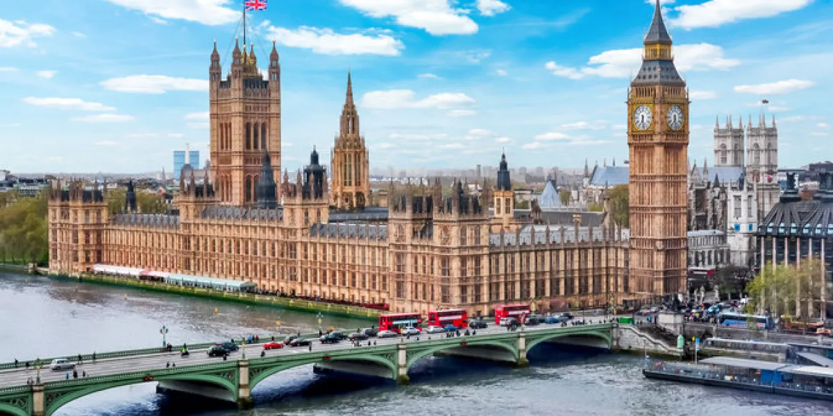 houses of parliament (westminster palace) and big ben tower, london, uk