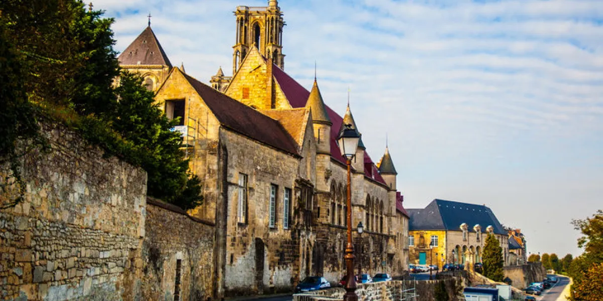 old town laon taken in the laon of france