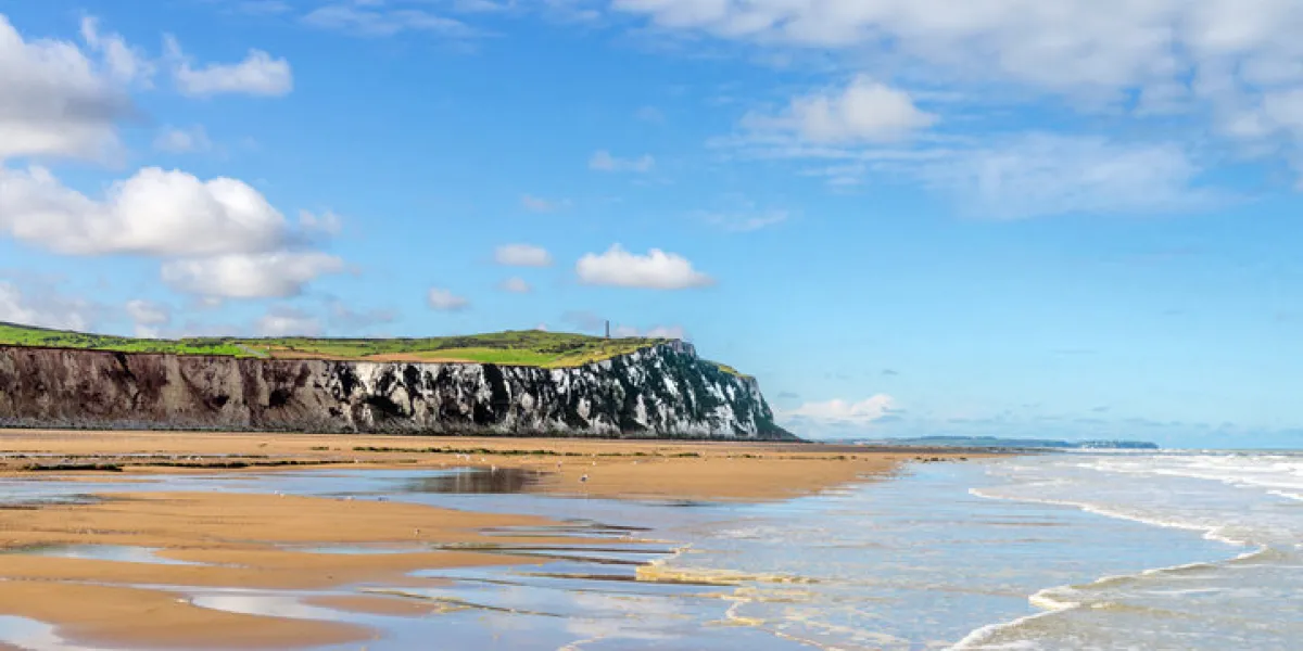 panorama of the coast near the city of calais