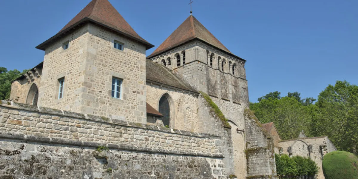 church of moutier d ahun, in the creuse, limousin, france