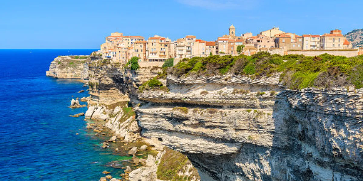 corsica is the largest french island on mediterrenean sea and most popular holiday destination for french people