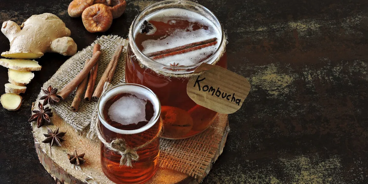 homemade kombucha with ginger and cinnamon recipe cooking kombu