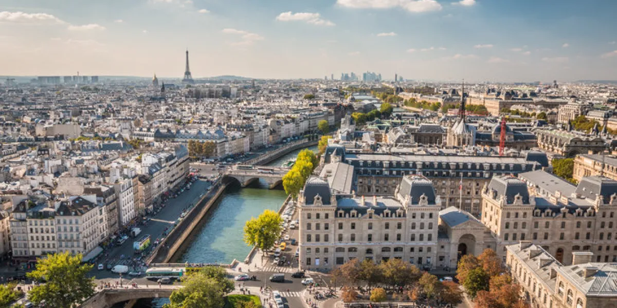 panoramic view of paris