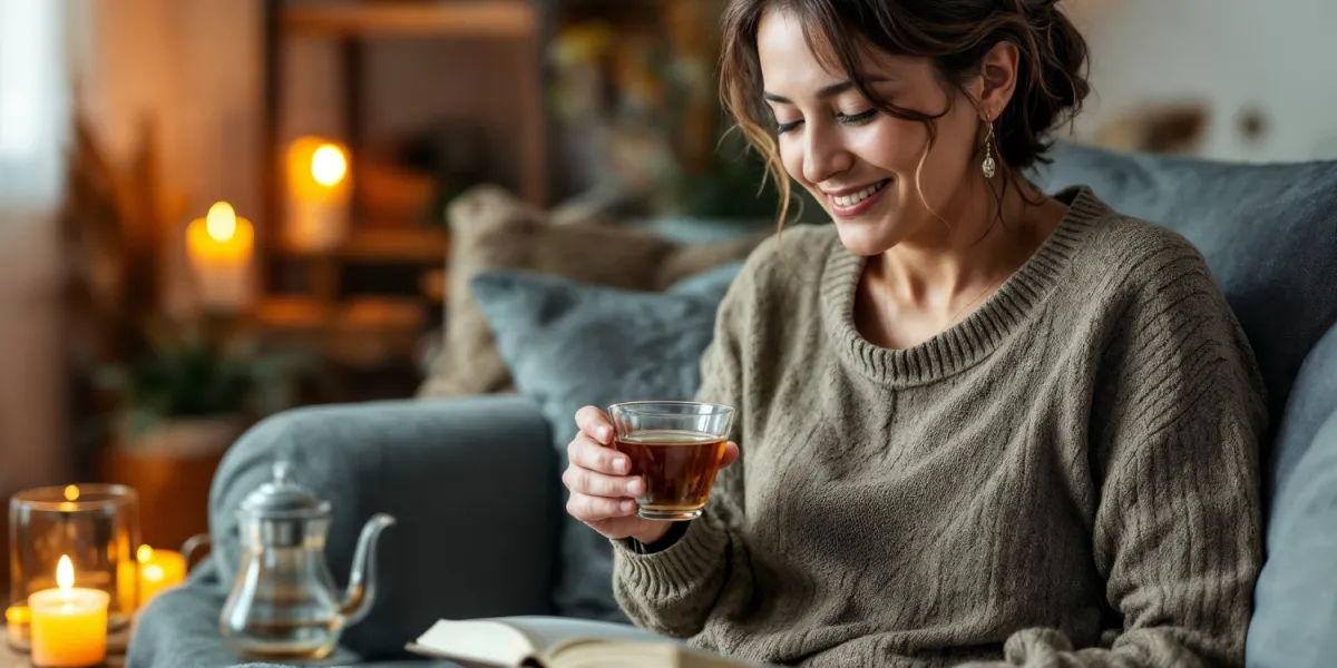 femme tisane salon