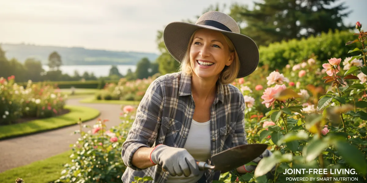 Prompt 2: Gros plan sur une personne d'âge mûr souriante et active, profitant d'un loisir tranquille