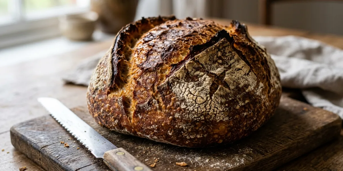 une belle photo d'une croute de pain bien grillé