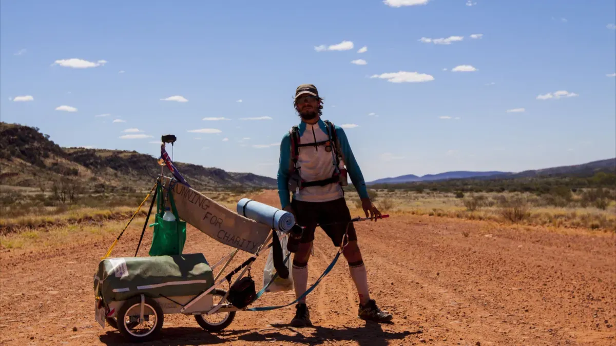 explorateur dans le désert