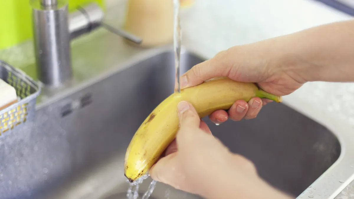 laver ses bananes