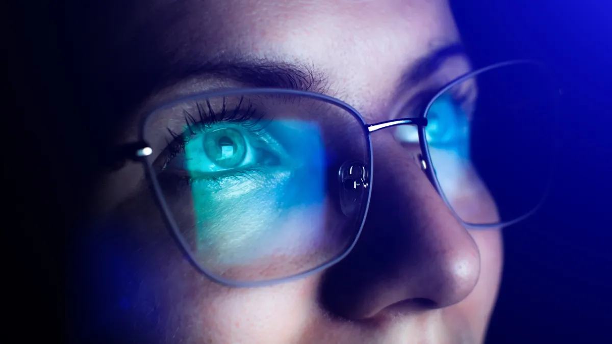 lunette bleue