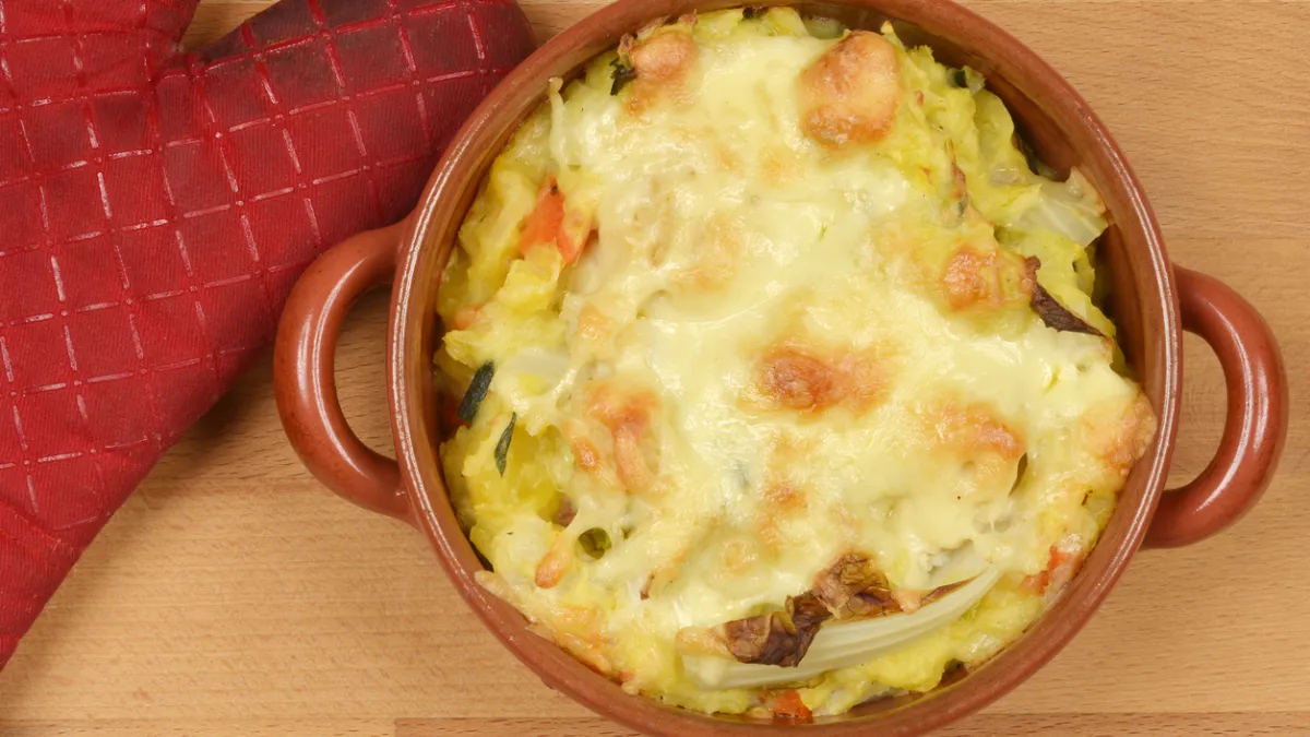 gratin de poireaux