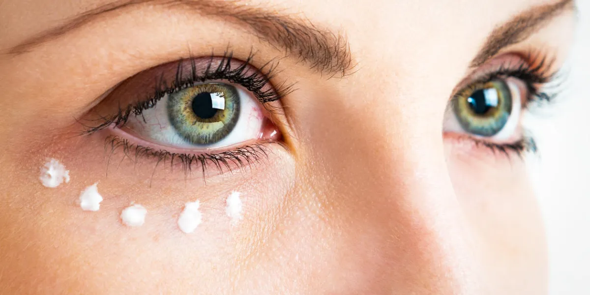 caring for the skin around the eyes photo closeup