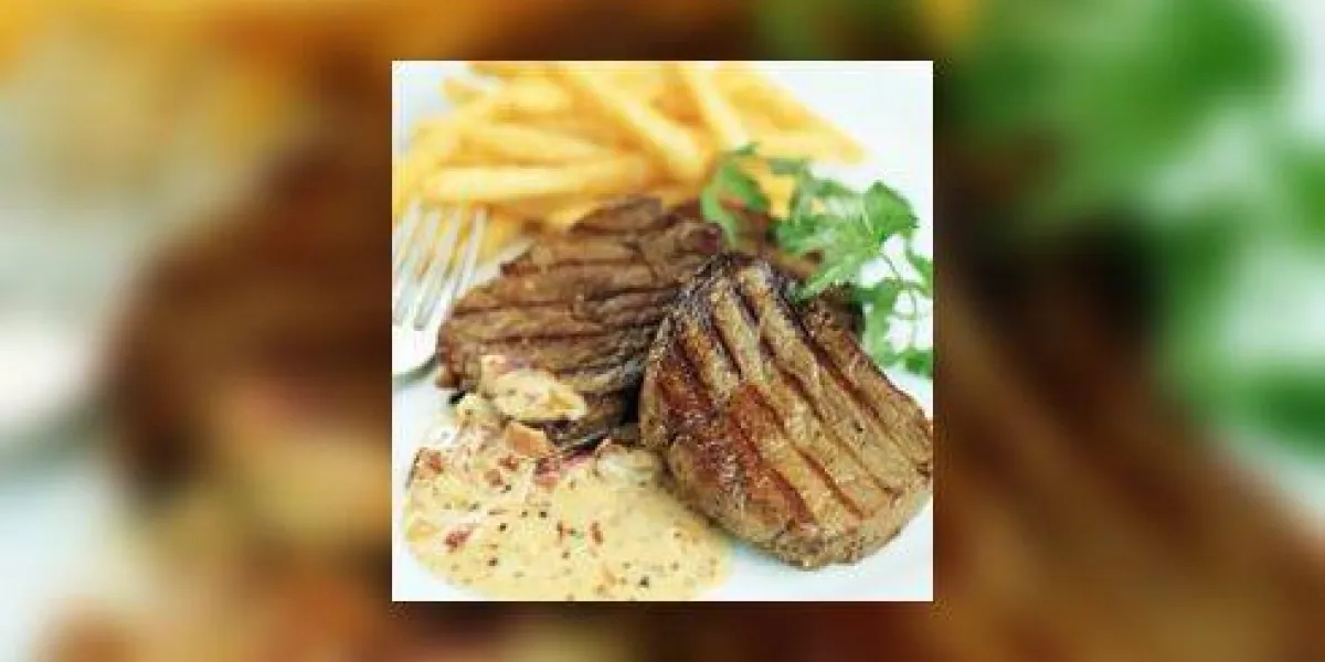 steak et frites sur la plaque à la fourchette steak et frites sur la plaque à la fourchette