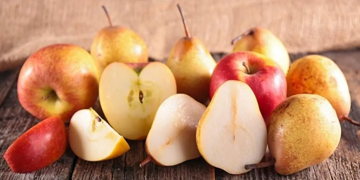 poire fraîche et pomme poire fraîche et pomme