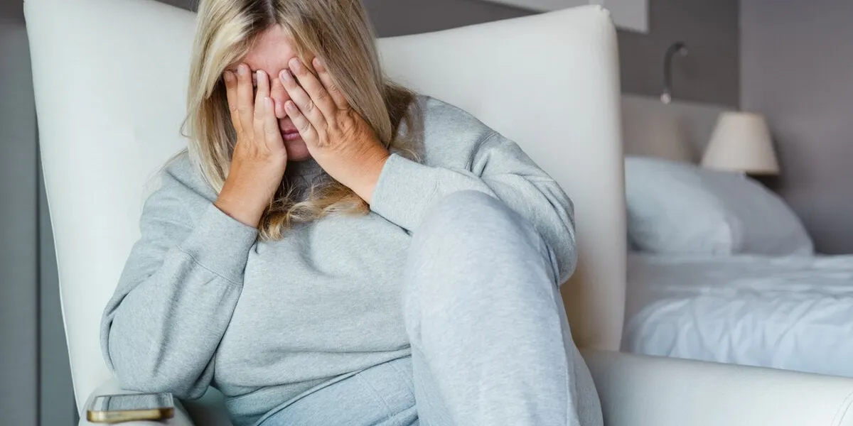 bad news on phone unhappy middle-aged woman turns away from her mobile phone desperate overweight woman received a message from her therapist bad news on phone unhappy middle-aged woman turns away from her mobile phone desperate overweight woman received a message from her therapist
