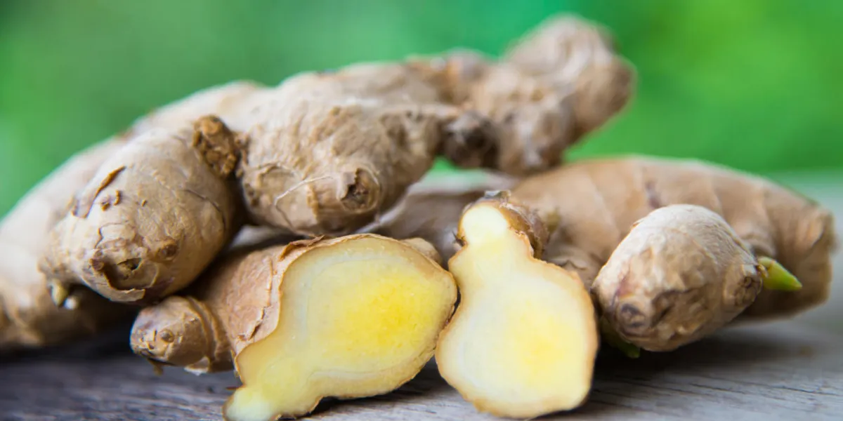 ginger on wood texture