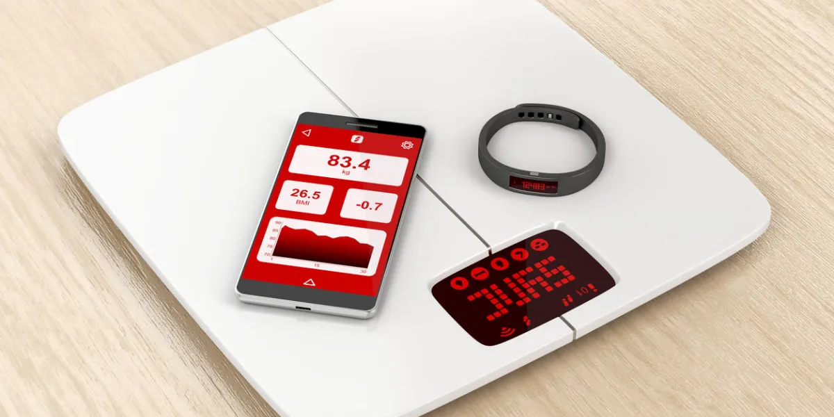 smart body analyzer, smartphone and activity tracker, synced together