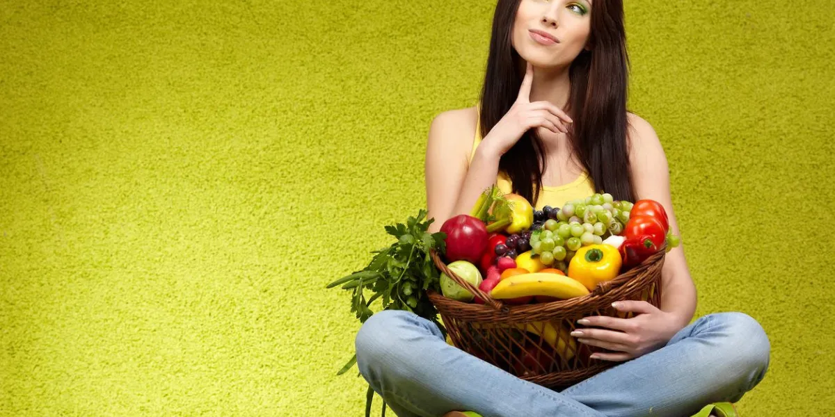 shopping for fruits &, veggies, green background shopping for fruits &, veggies, green background