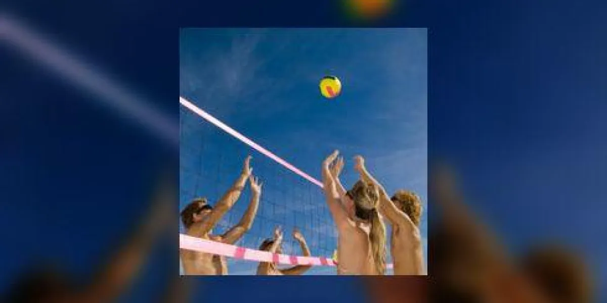 les gens qui jouent au volleyball