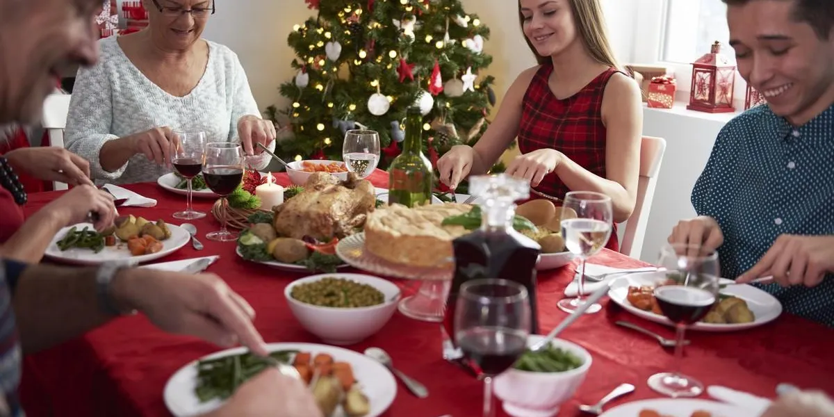 toute la famille autour de la veille de noël