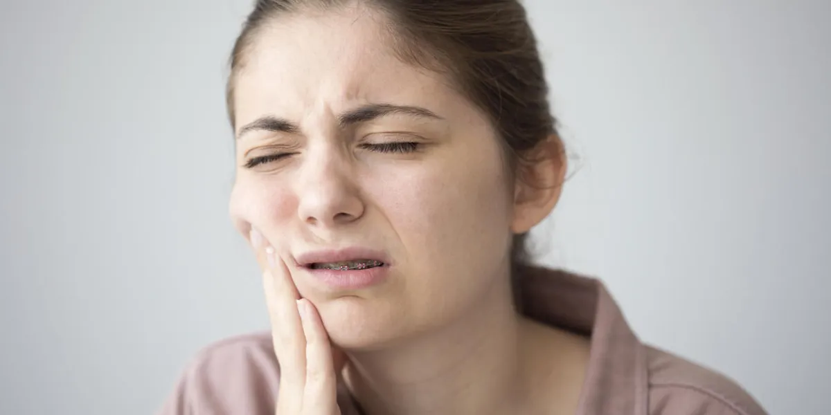 young woman with toothache young woman with toothache