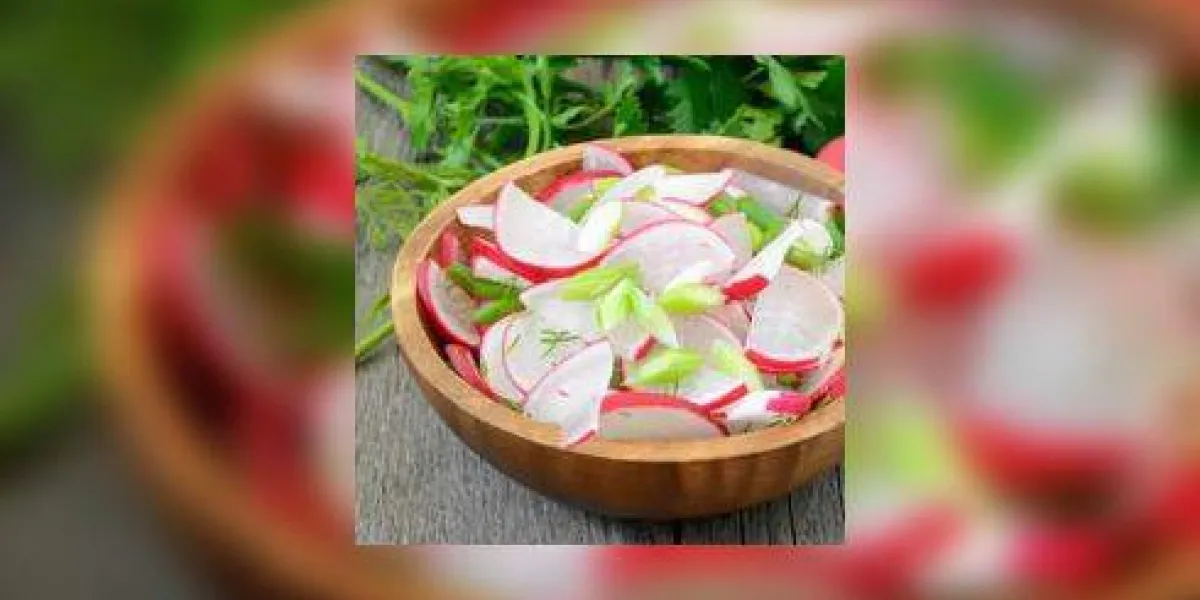 salade de radis dans un bol salade de radis dans un bol