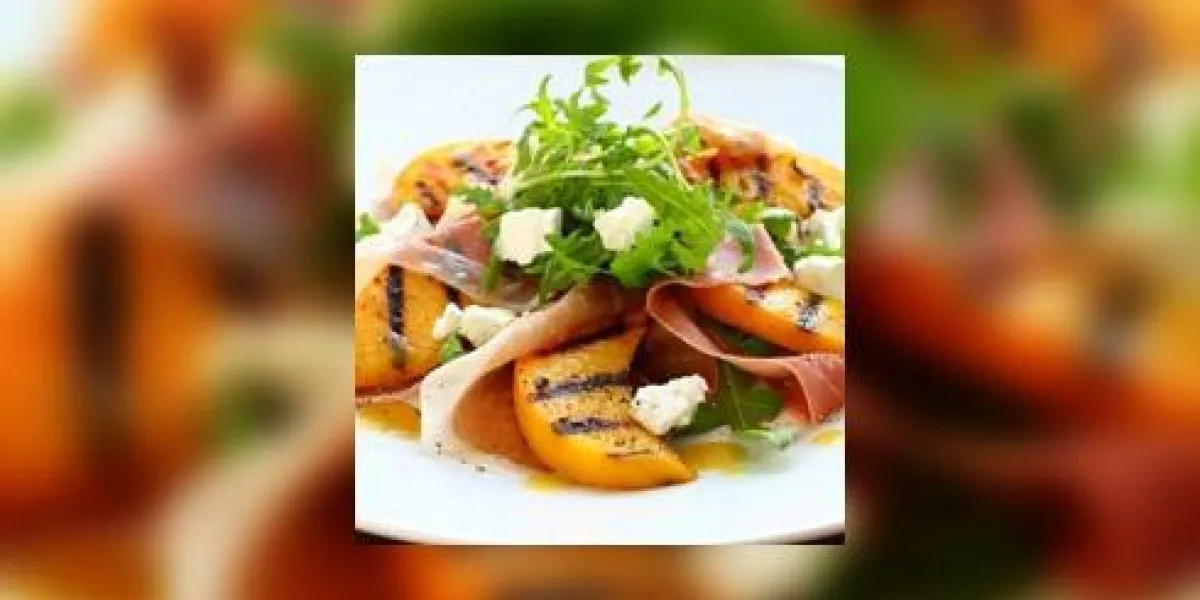 salade de pêche grillée et jambon salade de pêche grillée et jambon