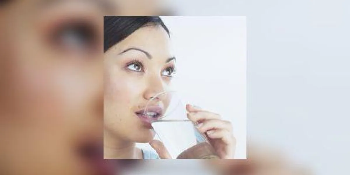 jeune femme, boire, verre eau jeune femme, boire, verre eau