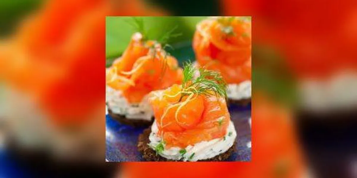 canapés au saumon fumé canapés au saumon fumé