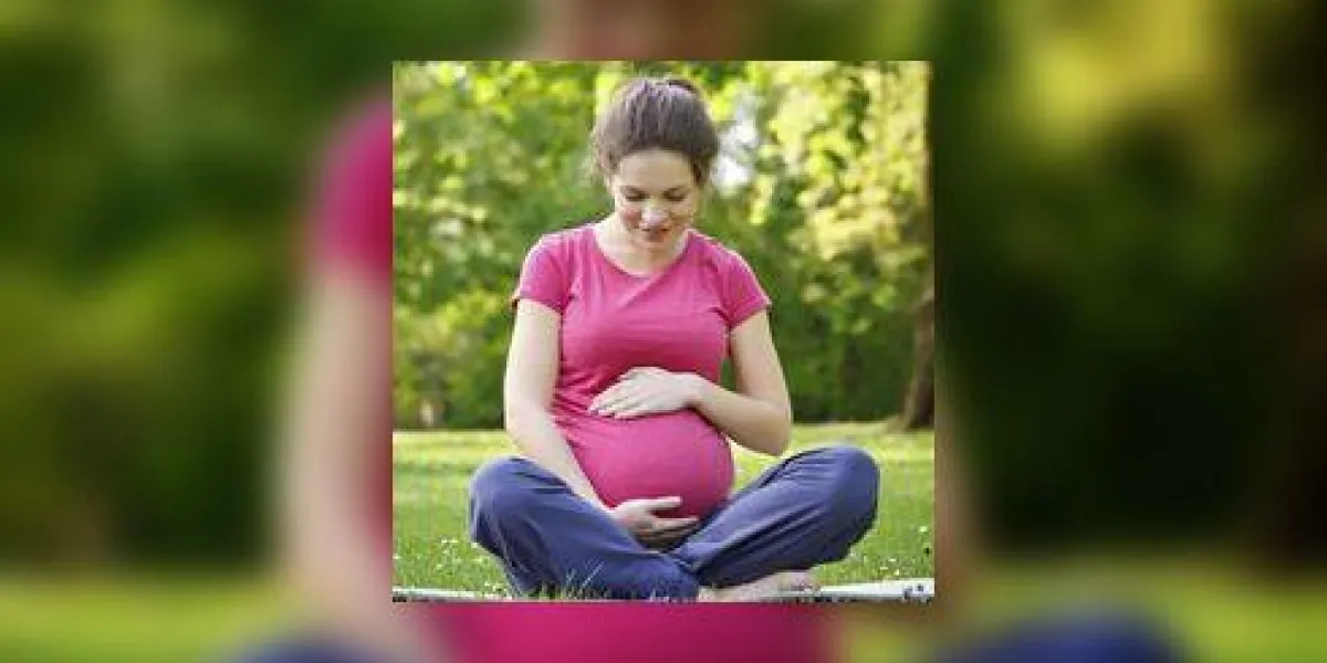 belle femme enceinte détente dans le parc