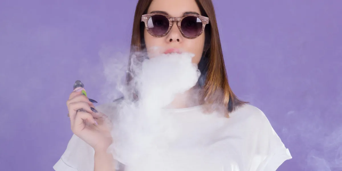 vaping girl background cigarette woman young electronic vape