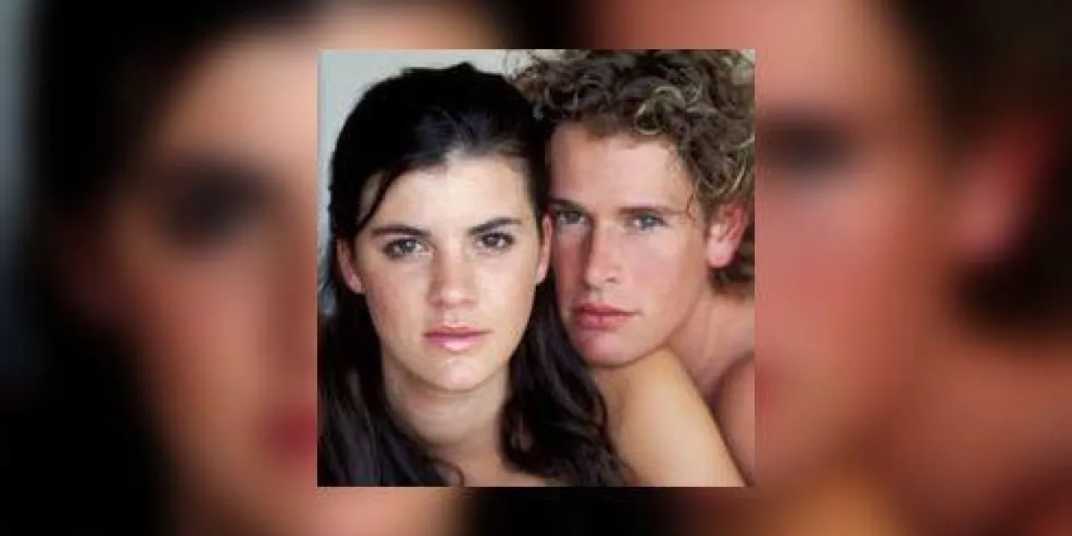 portrait d'un homme et une femme au lit