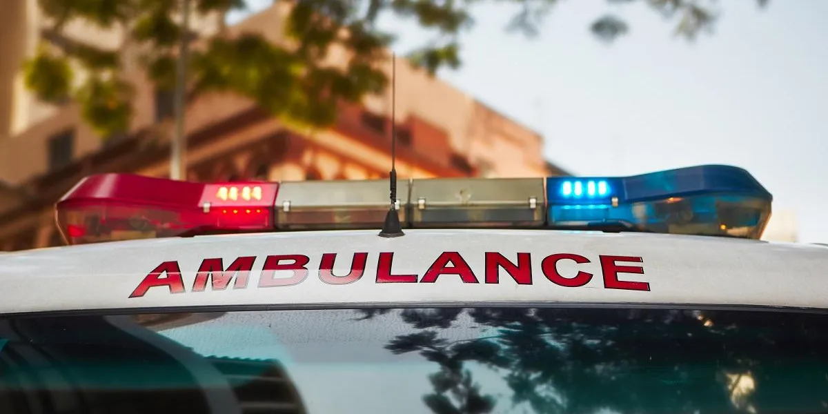 car emergency medical services in action on the street