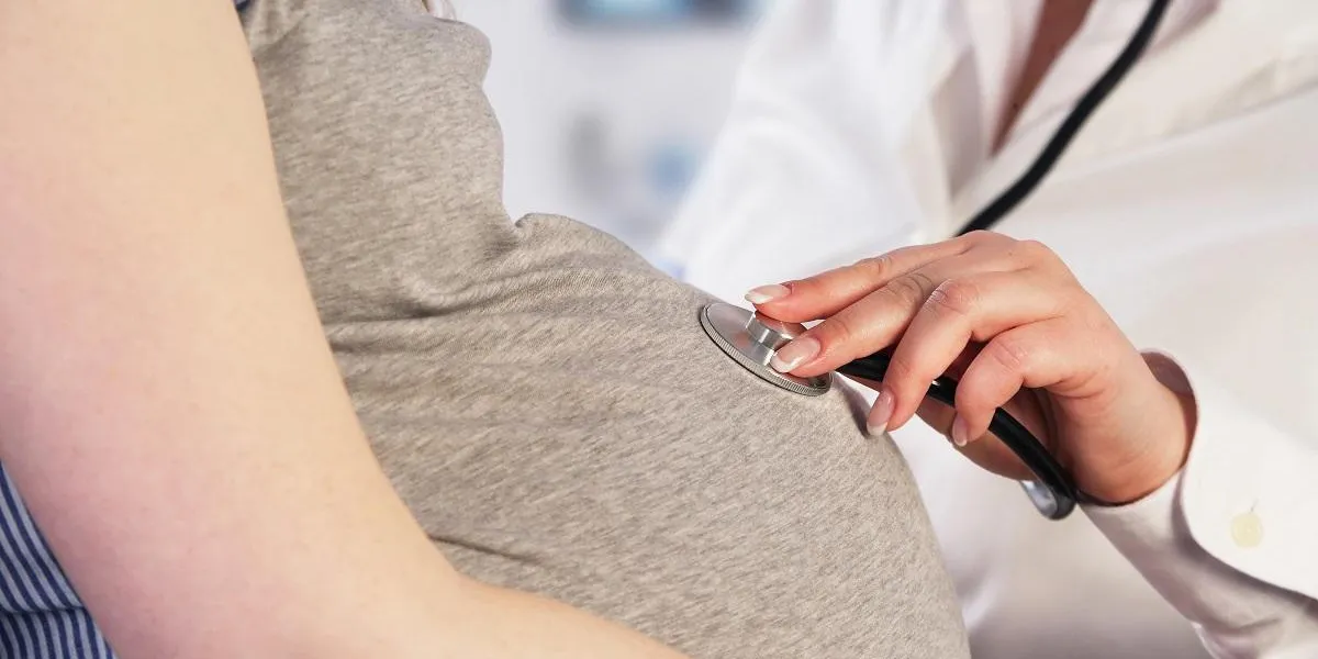 doctor examining a pregnant woman doctor examining a pregnant woman