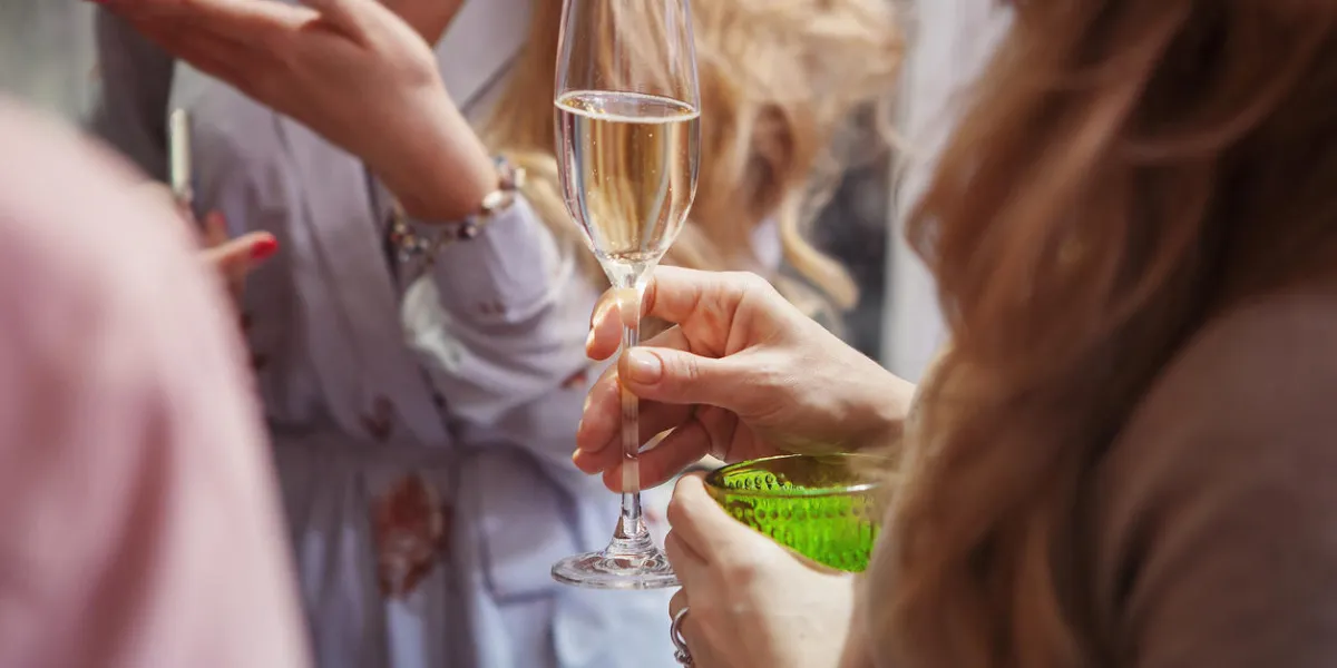 portrait of happy young friends touching the glasses with each other portrait of happy young friends touching the glasses with each other