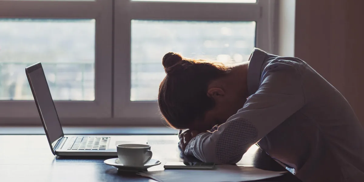 silhouette of stressed businesswoman in the office silhouette of stressed businesswoman in the office