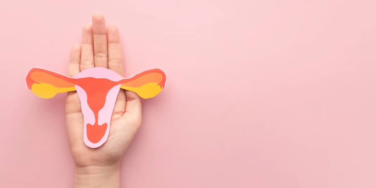 female reproductive health concept woman hand holding uterus shape made frome paper on pink background awareness of uterus illness such as endometriosis, pcos, stds or gynecologic cancer female reproductive health concept woman hand holding uterus shape made frome paper on pink background awareness of uterus illness such as endometriosis, pcos, stds or gynecologic cancer