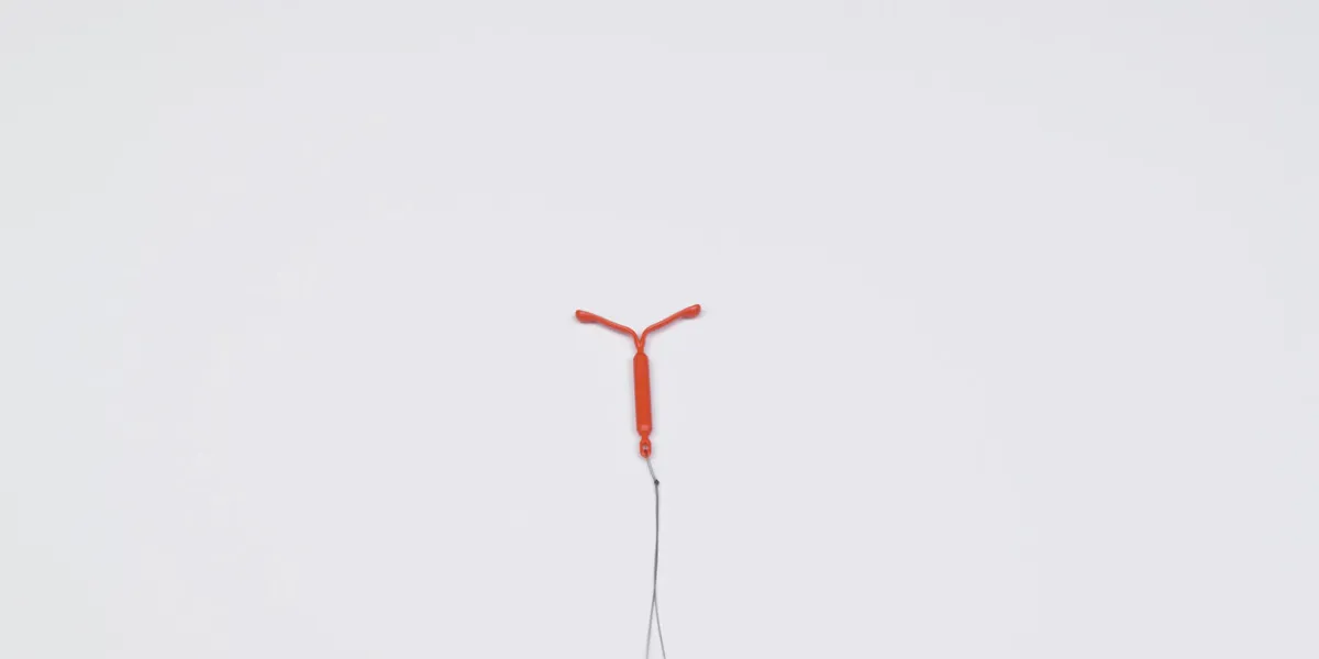 t shaped iud isolated on white