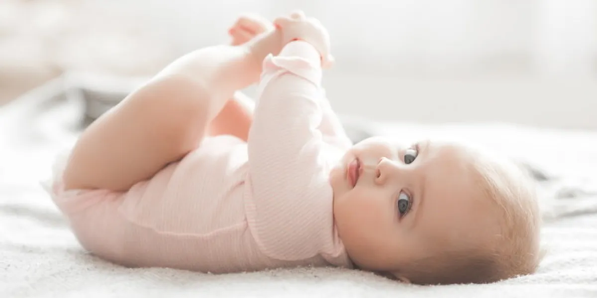 adorable little baby portrait cute baby girl indoor 6 month child smiling adorable little baby portrait cute baby girl indoor 6 month child smiling