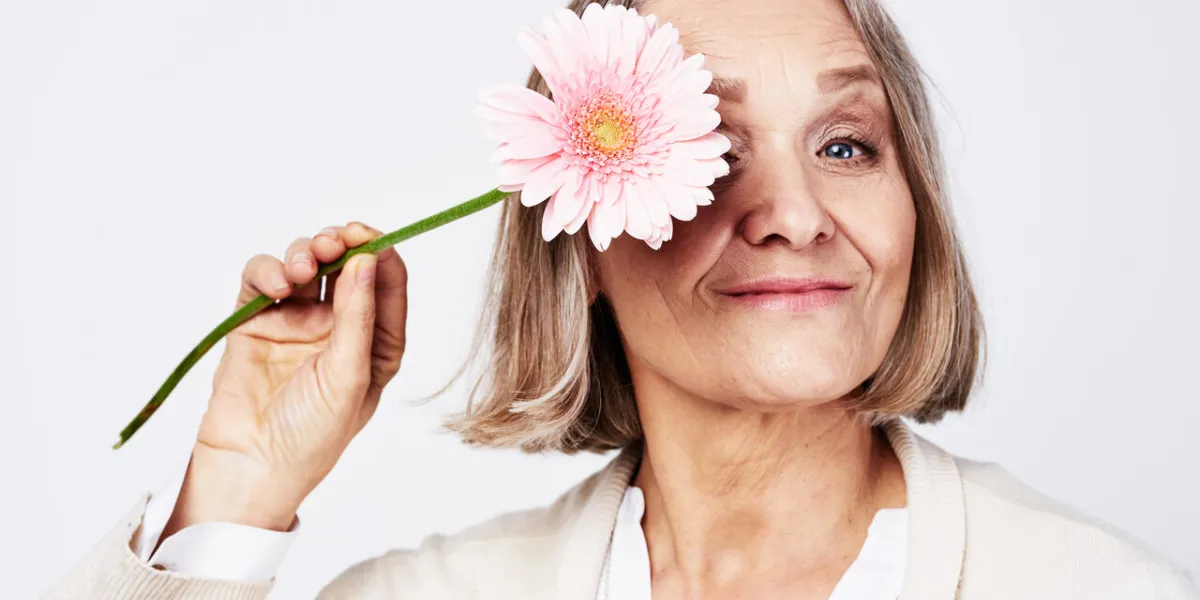 woman with flower woman with flower