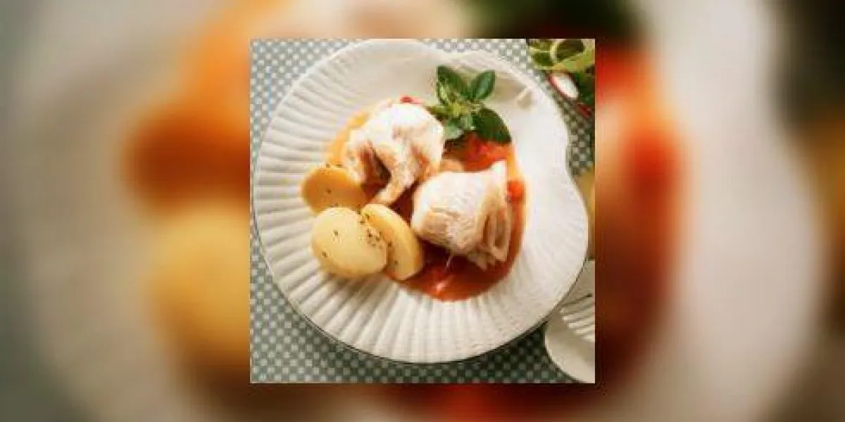 rouleaux de sole à la sauce tomate