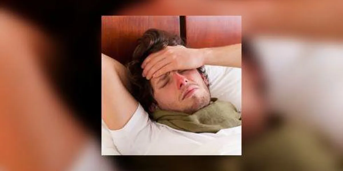 homme ayant une grippe