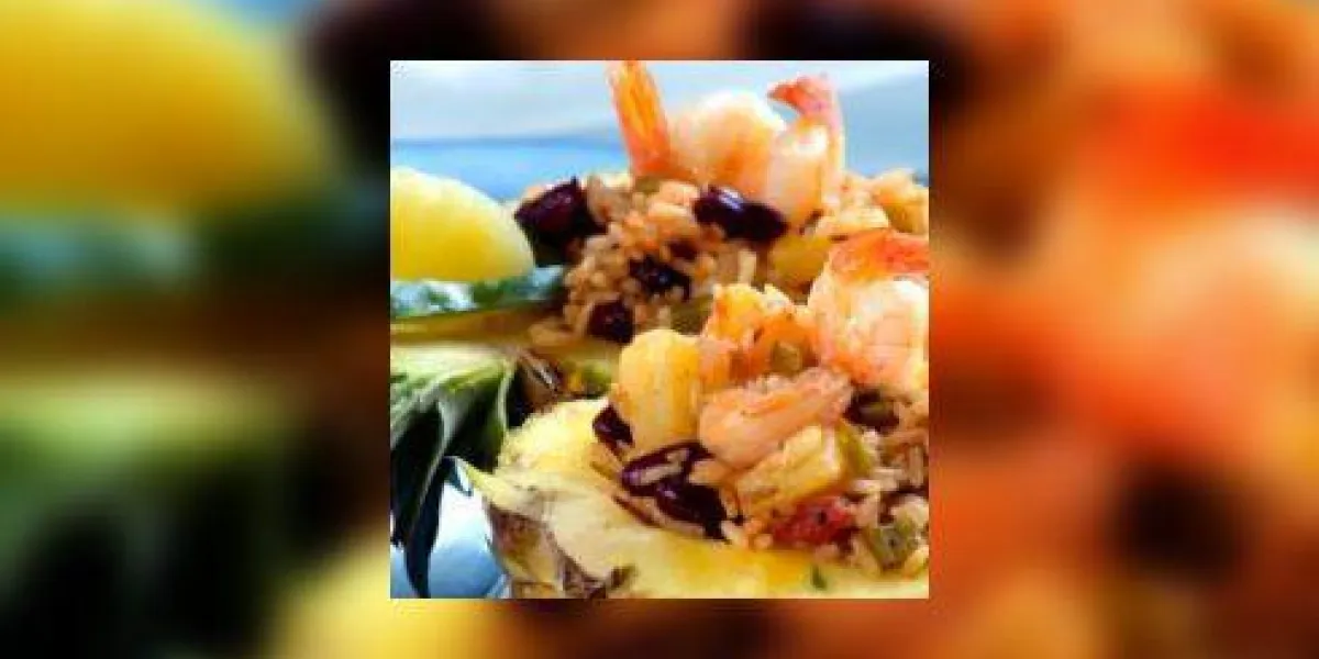 crevettes à l'ananas