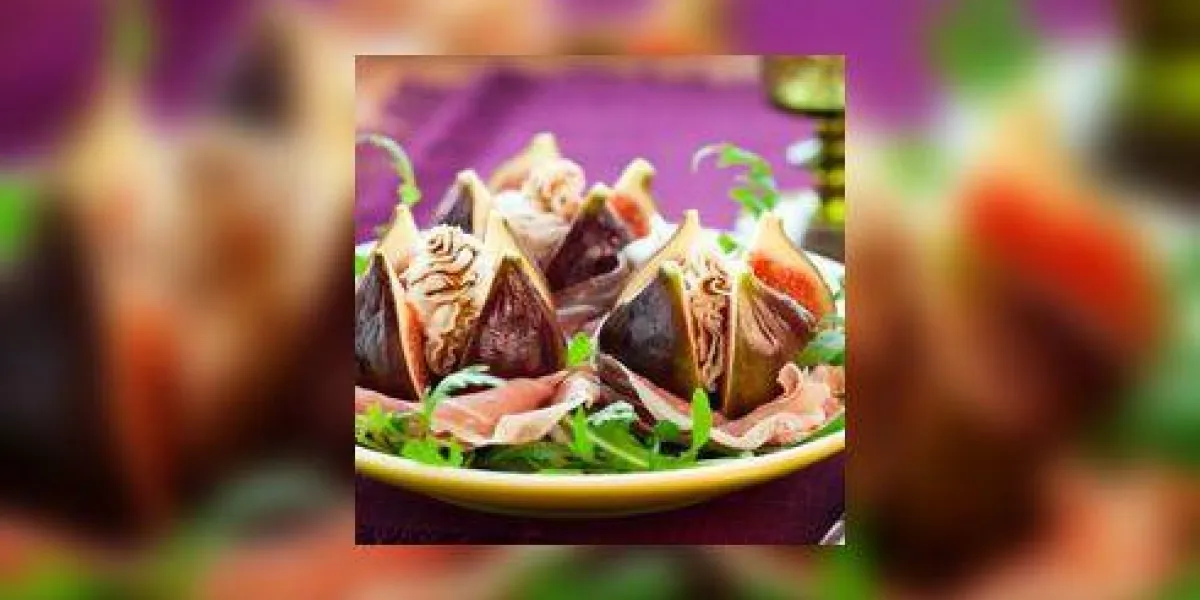 figues au prosciutto, fromage et vinaigre balsamique