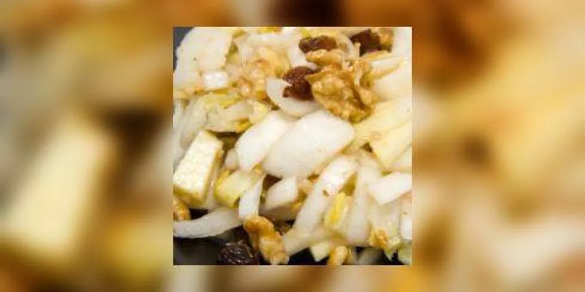 salade de chicorée en gros plan
